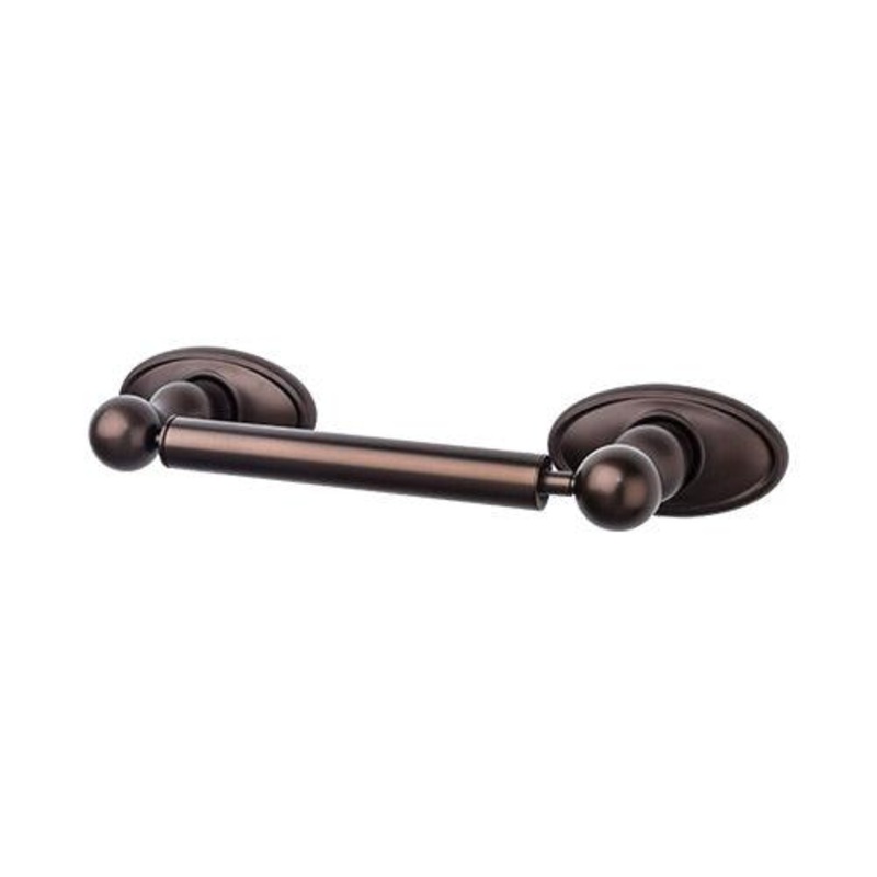 Top Knobs ED3ORBC Edwardian Bath Tissue Holder – Oil Rubbed Bronze  – Oval Backplate