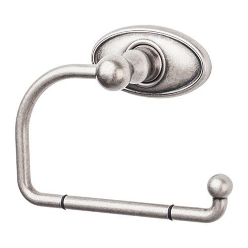 Top Knobs ED4APC Edwardian Bath Tissue Hook – Antique Pewter – Oval Backplate