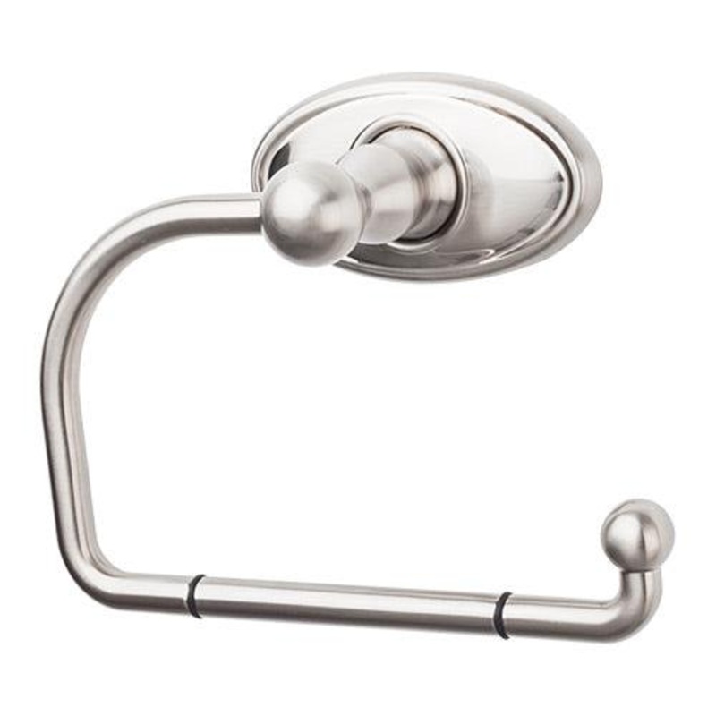 Top Knobs ED4BSNC Edwardian Bath Tissue Hook – Brushed Satin Nickel – Oval Backplate