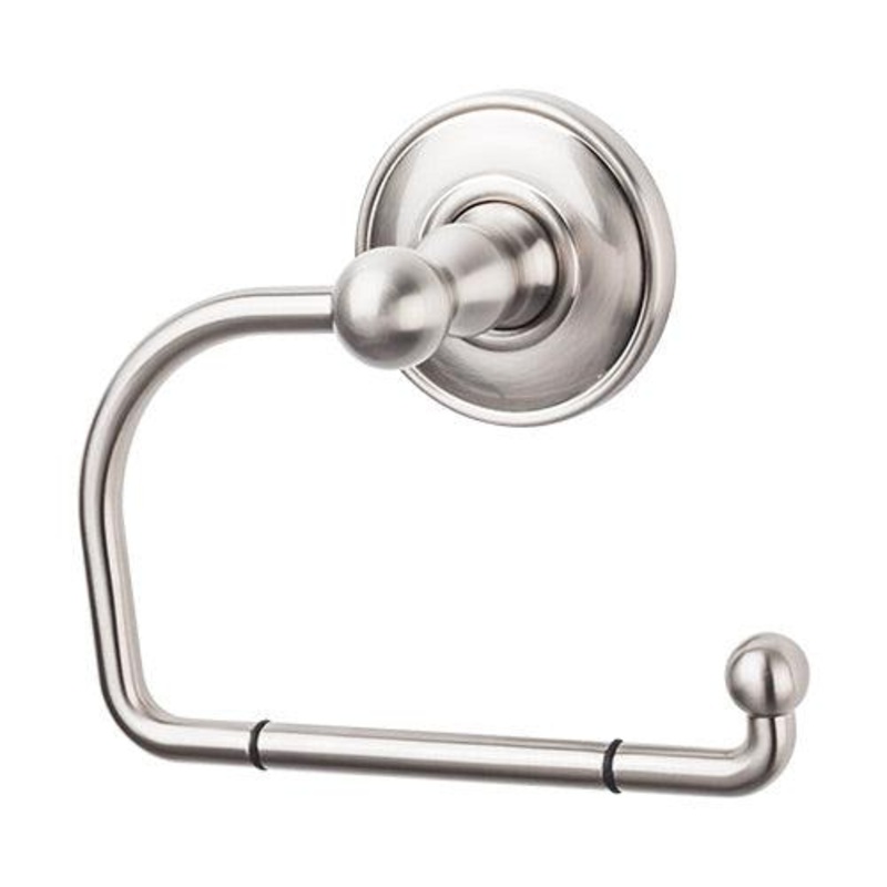 Top Knobs ED4BSND Edwardian Bath Tissue Hook – Brushed Satin Nickel – Plain Backplate