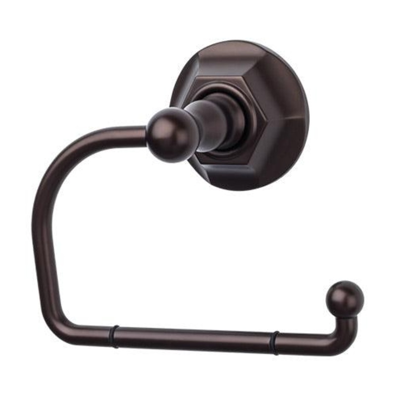 Top Knobs ED4ORBB Edwardian Bath Tissue Hook – Oil Rubbed Bronze – Hex Backplate