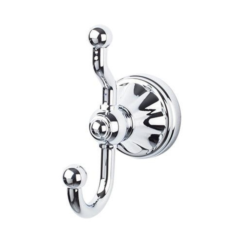 Top Knobs HUD2PC Hudson Bath Double Hook – Polished Chrome
