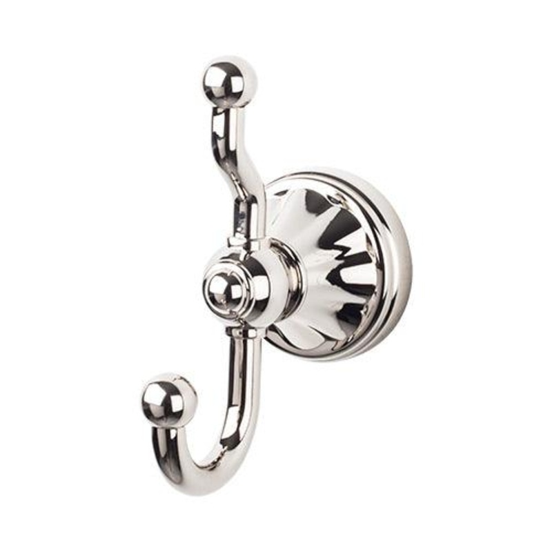 Top Knobs HUD2PN Hudson Bath Double Hook – Polished Nickel