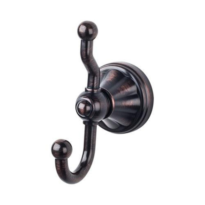 Top Knobs HUD2TB Hudson Bath Double Hook – Tuscan Bronze