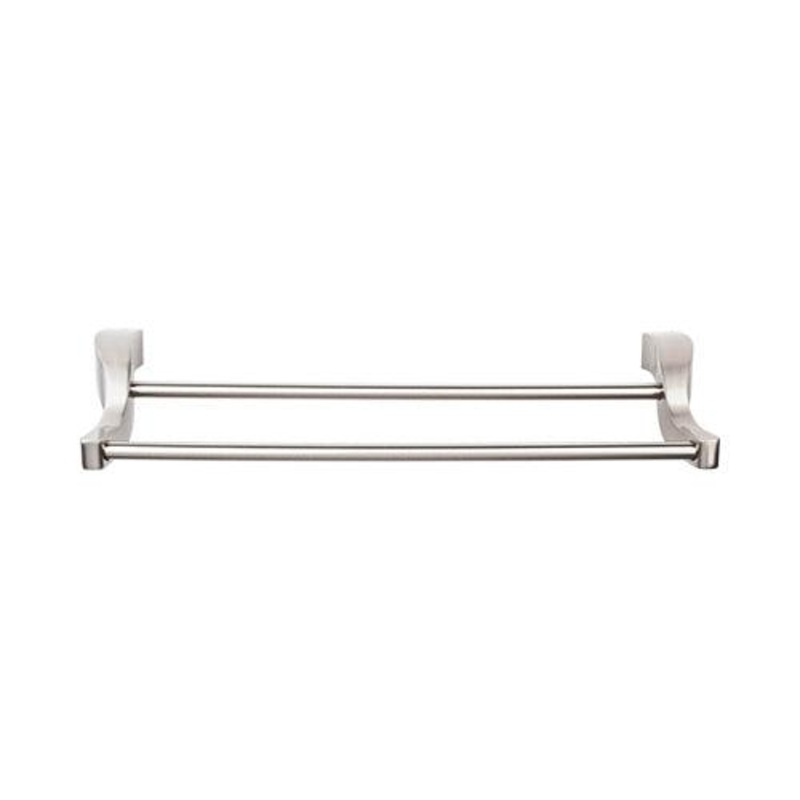 Top Knobs AQ11BSN Aqua Bath 30 Double Towel Bar – Brushed Satin Nickel