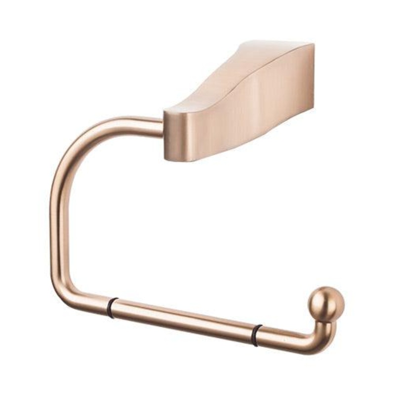 Top Knobs AQ4BB Aqua Bath Tissue Hook – Brushed Bronze
