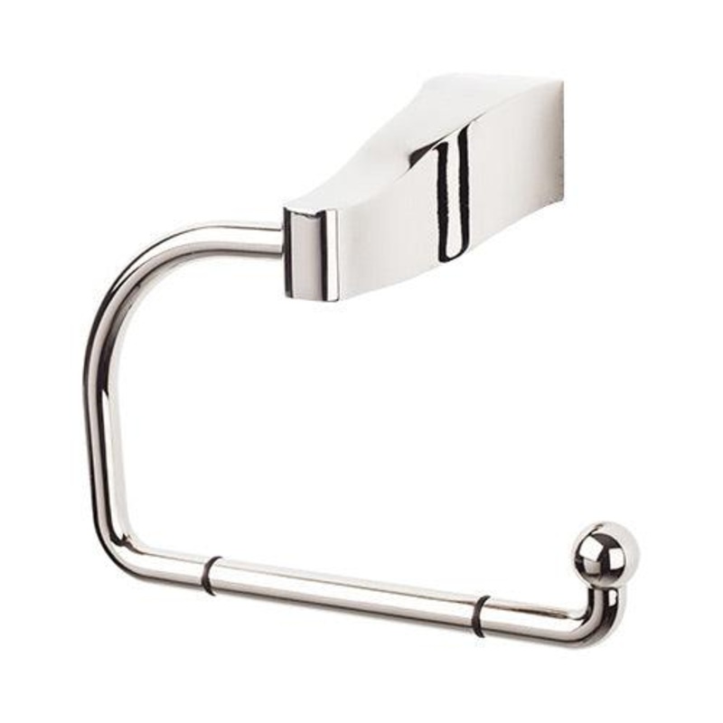 Top Knobs AQ4PN Aqua Bath Tissue Hook – Polished Nickel