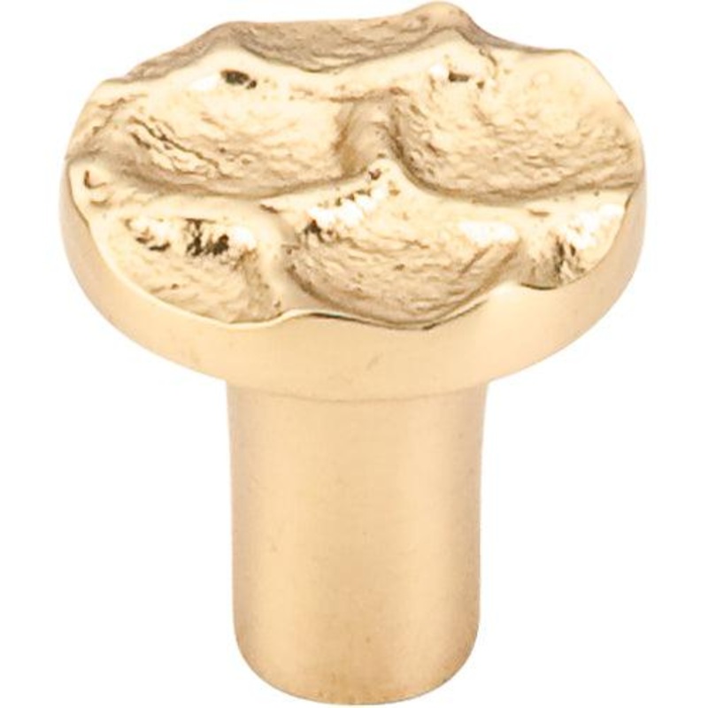Top Knobs TK295BR Cobblestone Round Knob 1 1/8 – Brass