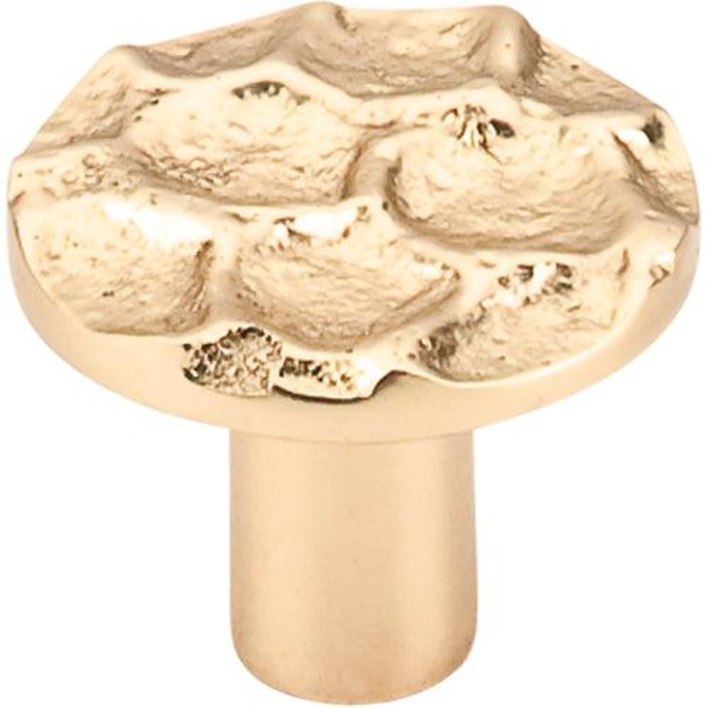 Top Knobs TK296BR Cobblestone Round Knob 1 3/8 – Brass