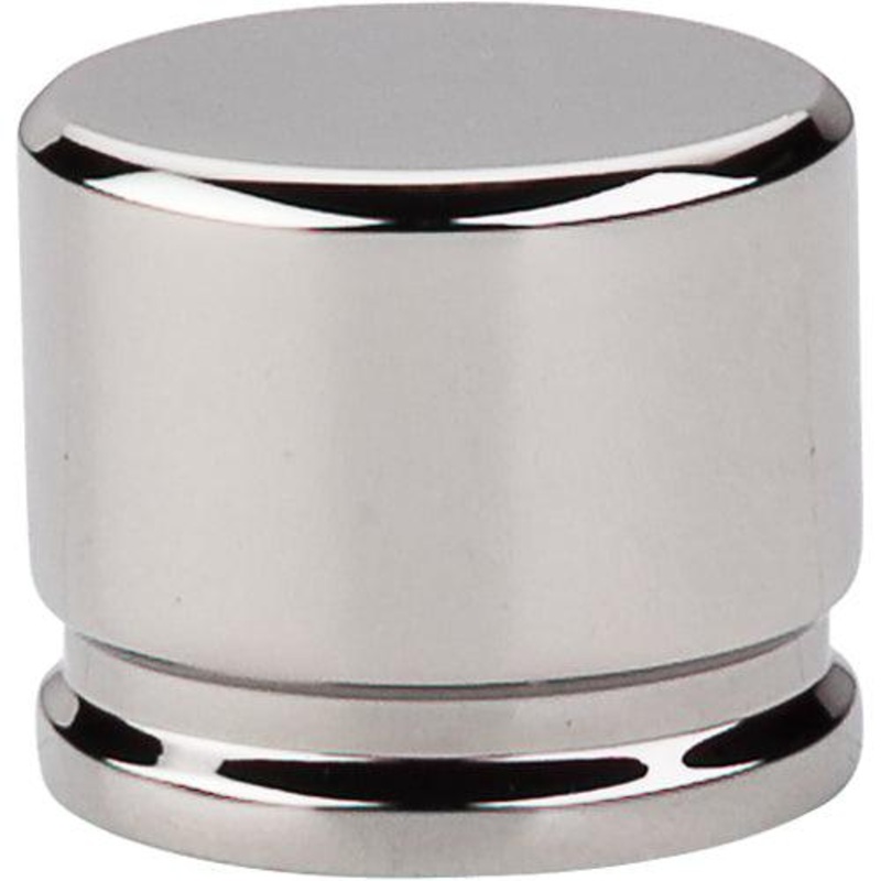 Top Knobs TK61PN Oval Knob Large 1 3/8 – Polished Nickel