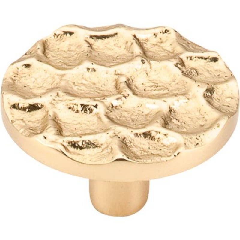 Top Knobs TK297BR Cobblestone Round Knob 1 15/16 – Brass
