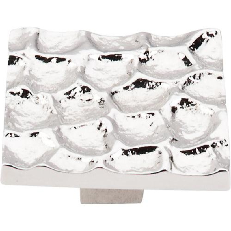 Top Knobs TK302PN Cobblestone Square Knob 1 15/16 – Polished Nickel