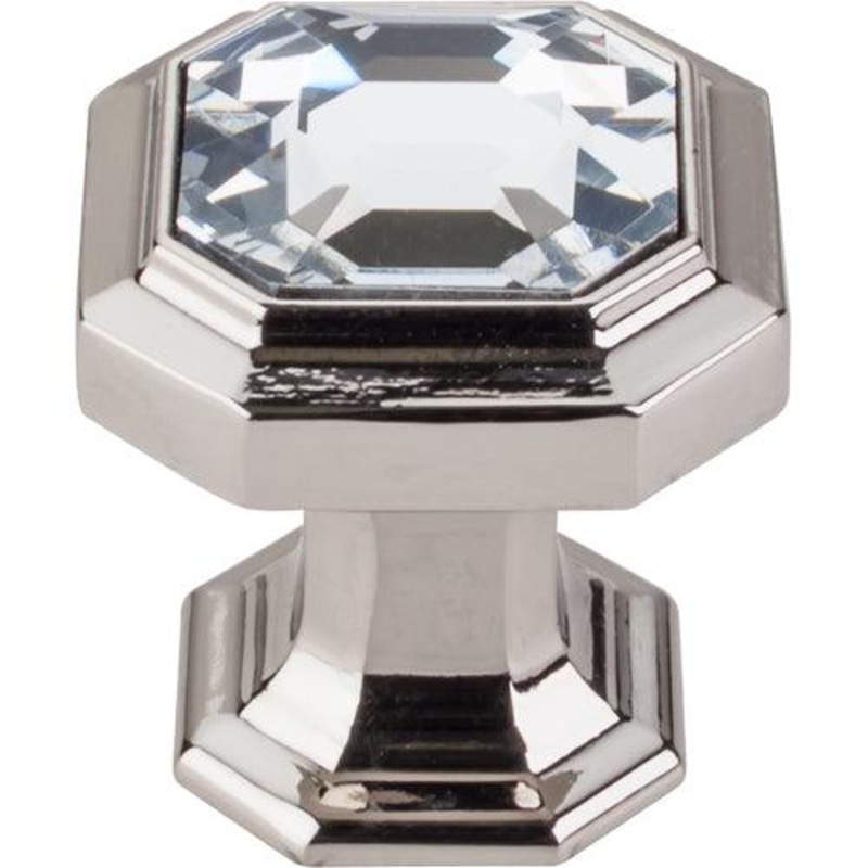 Top Knobs TK390PN Crystal Emerald Knob 1 1/8 – Polished Nickel