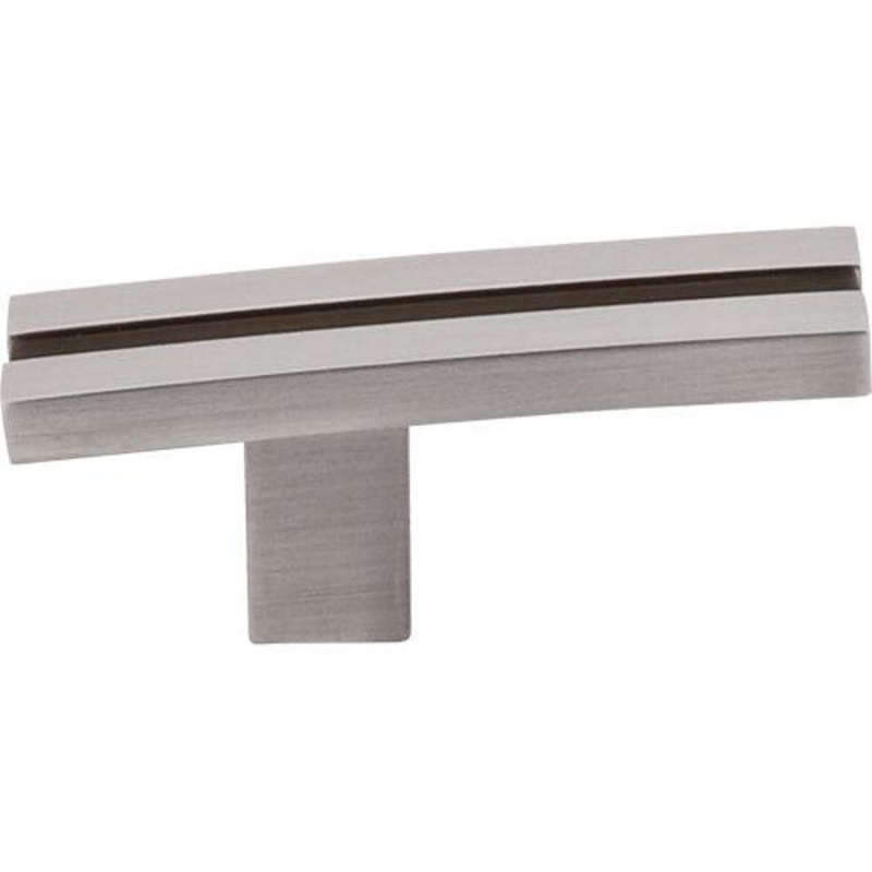 Top Knobs TK82BSN Inset Rail Knob 2 5/8 – Brushed Satin Nickel