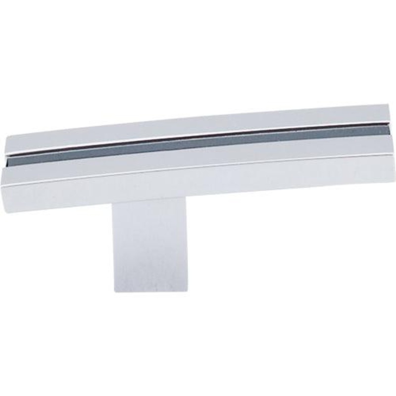 Top Knobs TK82PC Inset Rail Knob 2 5/8 – Polished Chrome