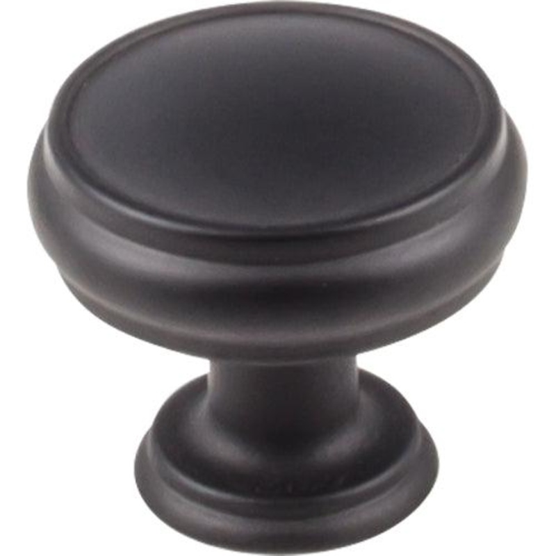 Top Knobs TK832BLK Eden Large Knob – 1 3/8 – Flat Black