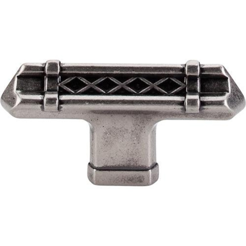 Top Knobs TK204PTA Tower Bridge T-Handle 2 5/8 – Pewter Antique