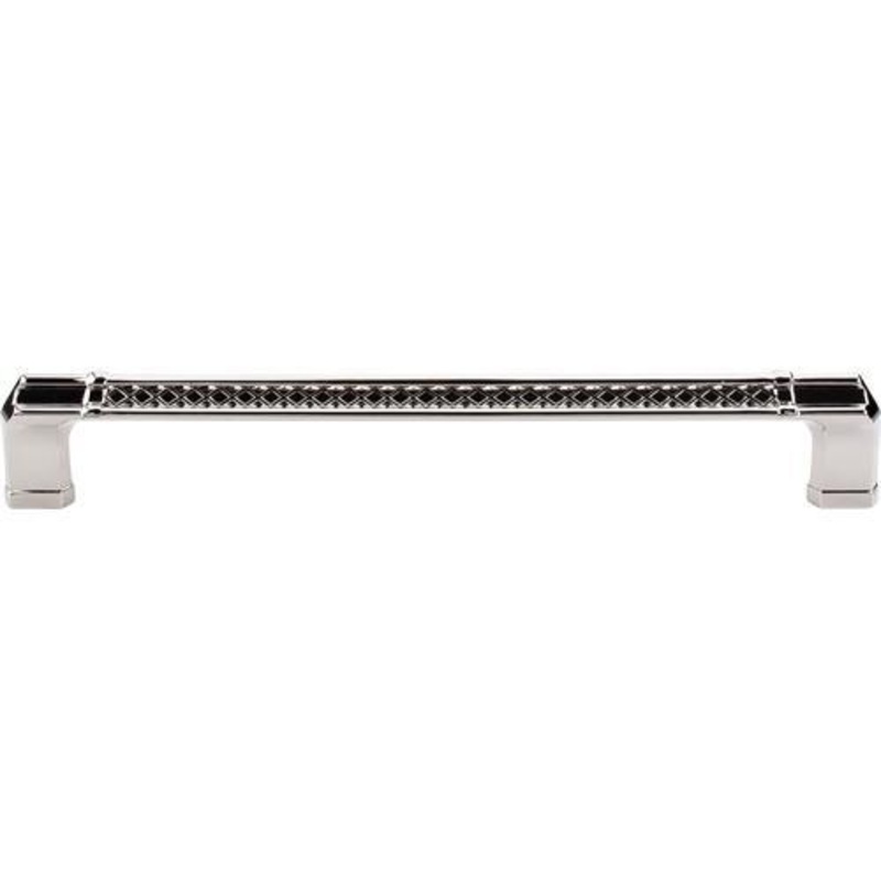 Top Knobs TK209PN Tower Bridge Appliance Pull 18 (c-c) – Polished Nickel