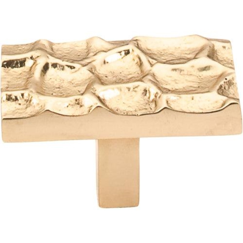 Top Knobs TK303BR Cobblestone Rectangle Knob 1 7/8 – Brass