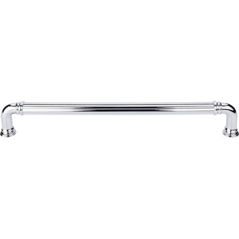 Top Knobs TK327PC Reeded Appliance Pull 12 (c-c) – Polished Chrome