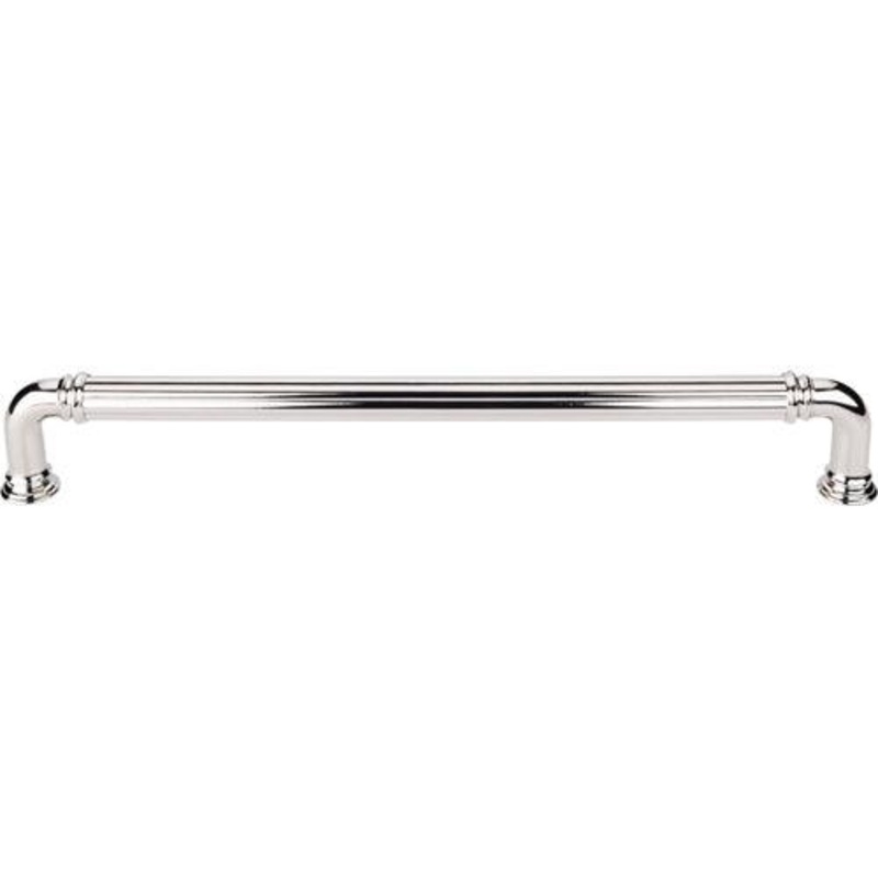 Top Knobs TK328PN Reeded Appliance Pull 18 (c-c) – Polished Nickel