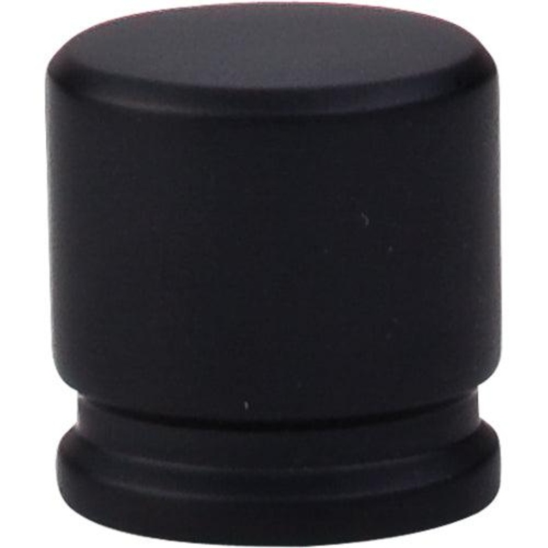 Top Knobs TK59BLK Oval Knob Medium 1 1/8 – Flat Black