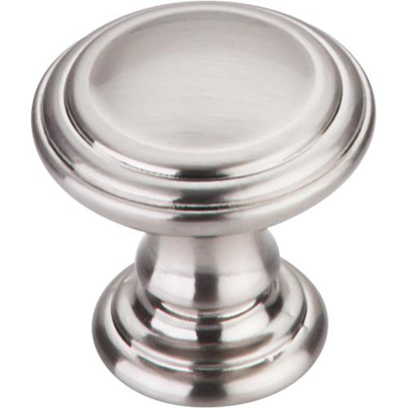 Top Knobs TK320BSN Reeded Knob 1 1/4 – Brushed Satin Nickel