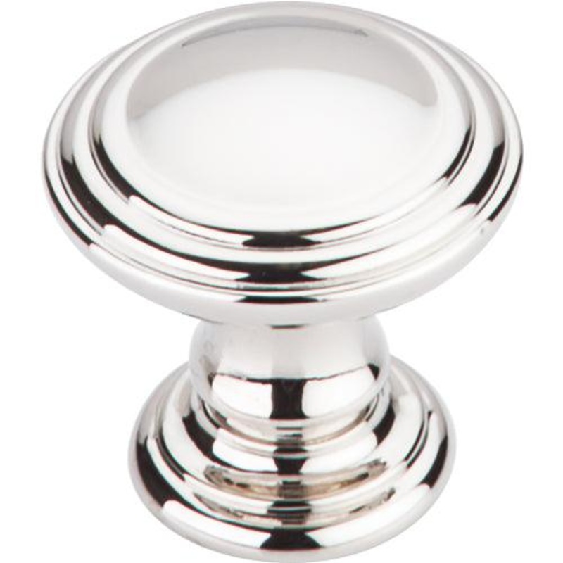 Top Knobs TK320PN Reeded Knob 1 1/4 – Polished Nickel