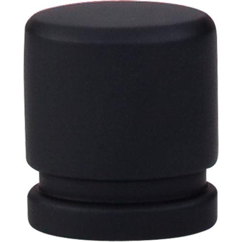 Top Knobs TK57BLK Oval Knob Small 1 – Flat Black