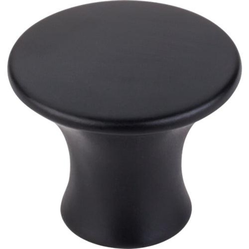 Top Knobs TK592BLK Oculus Round Knob Large 1 5/16 – Flat Black