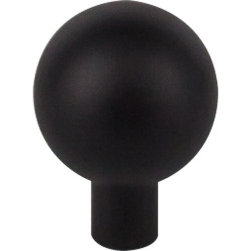 Top Knobs TK762BLK Brookline Knob 1 1/8 – Flat Black