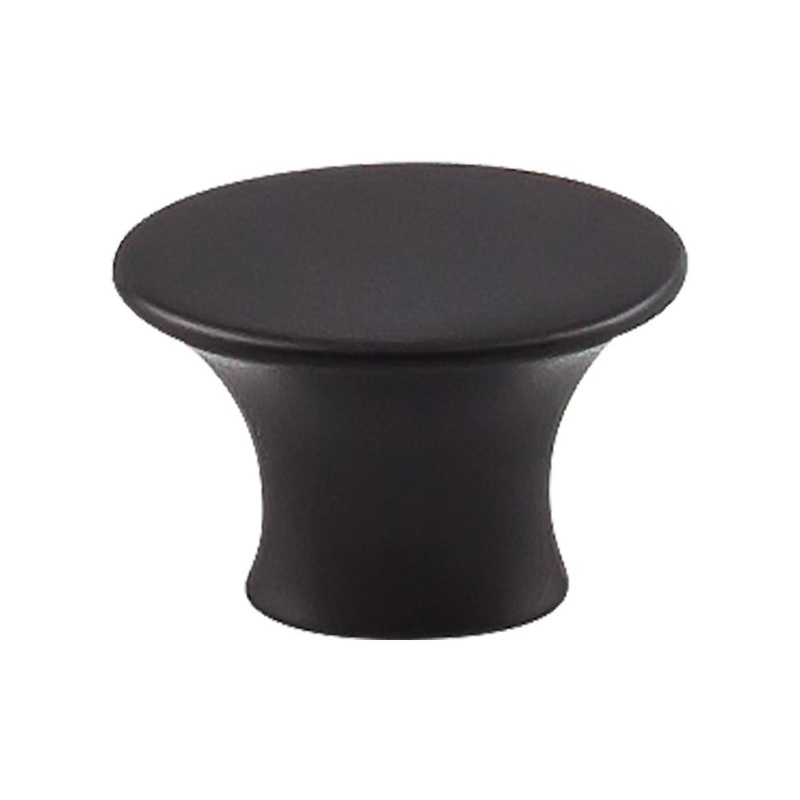 Top Knobs TK781BLK Edgewater Knob 1 1/2 – Flat Black