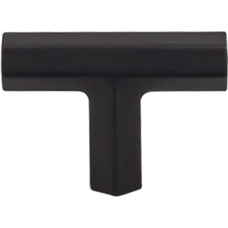 Top Knobs TK790BLK Lydia T Shape Knob 1 3/4 – Flat Black