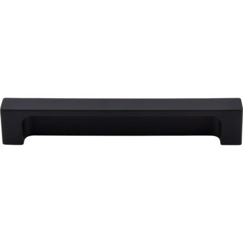 Top Knobs TK276BLK Modern Metro Tab Pull 5 (c-c) – Flat Black