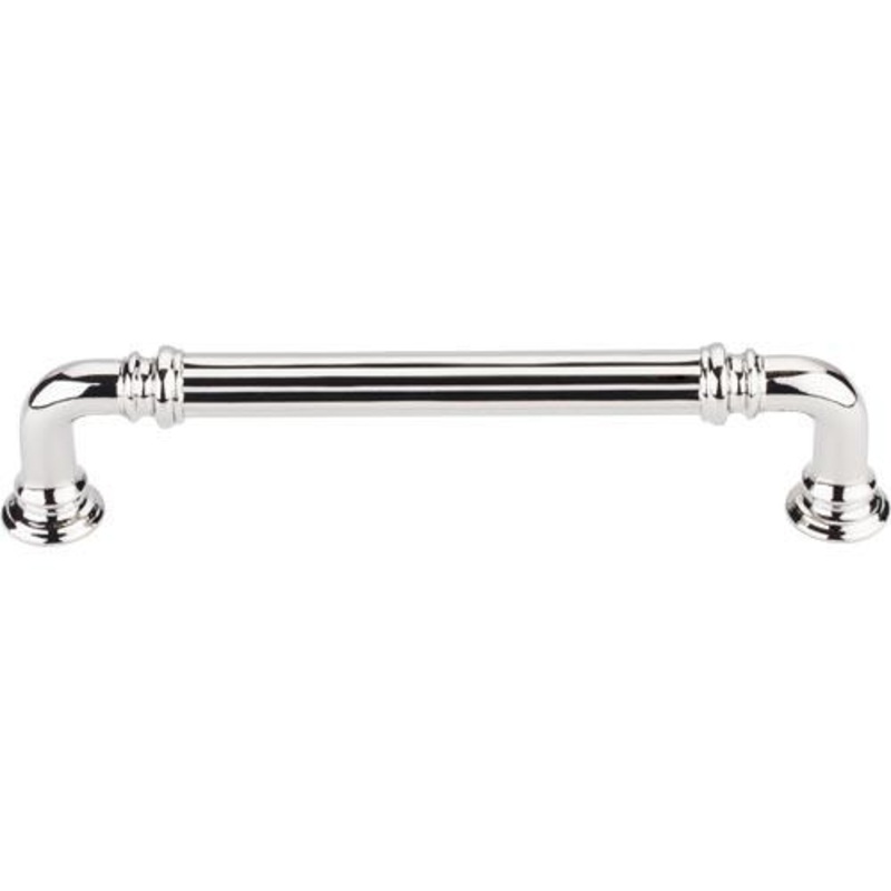 Top Knobs TK323PN Reeded Pull 5 (c-c) – Polished Nickel