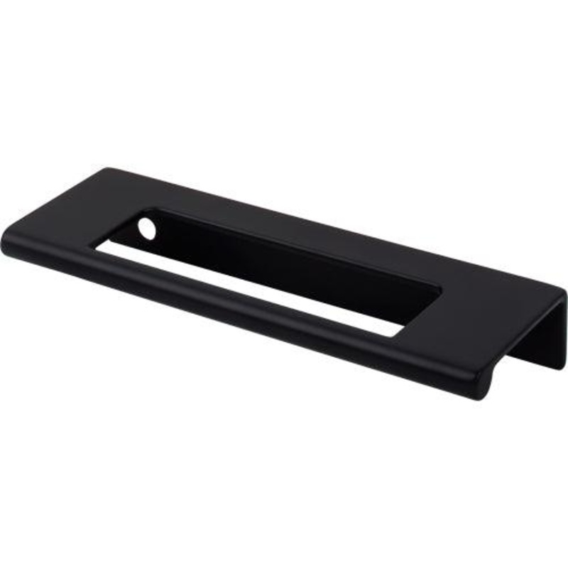 Top Knobs TK520BLK Europa Cut Out Tab Pull 3 3/4 (c-c) – Flat Black