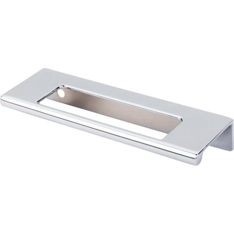 Top Knobs TK520PC Europa Cut Out Tab Pull 3 3/4 (c-c) – Polished Chrome