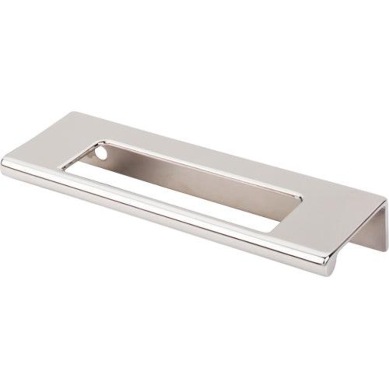 Top Knobs TK520PN Europa Cut Out Tab Pull 3 3/4 (c-c) – Polished Nickel