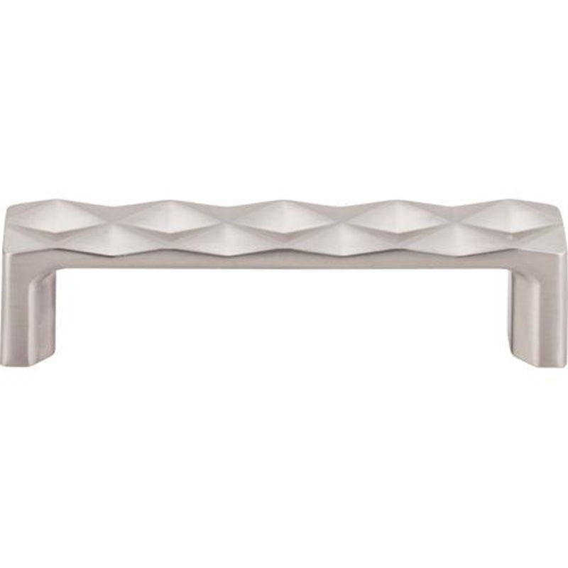 Top Knobs TK561BSN Quilted Pull 3 3/4 (c-c) – Brushed Satin Nickel