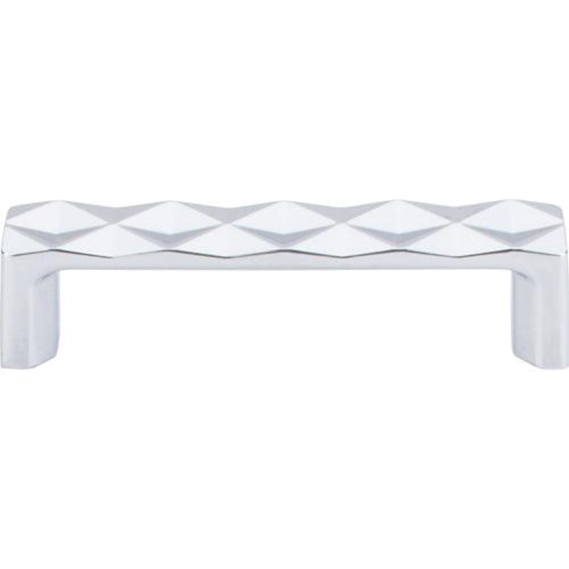 Top Knobs TK561PC Quilted Pull 3 3/4 (c-c) – Polished Chrome