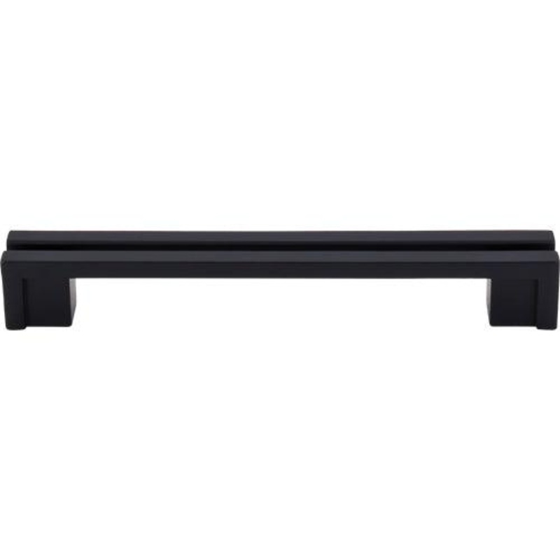 Top Knobs TK56BLK Flat Rail Pull 5 (c-c) – Flat Black