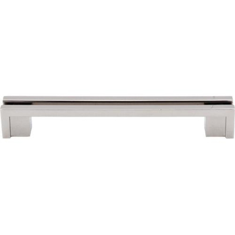 Top Knobs TK56PN Flat Rail Pull 5 (c-c) – Polished Nickel