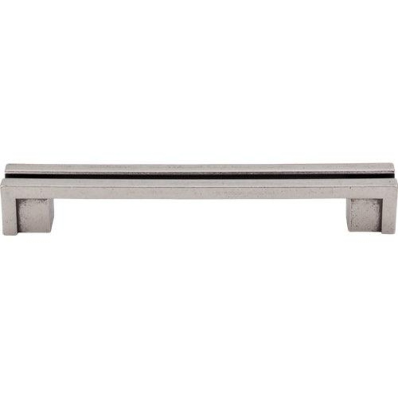 Top Knobs TK56PTA Flat Rail Pull 5 (c-c) – Pewter Antique