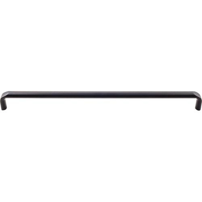 Top Knobs TK877BLK Exeter Pull 12 Inch (c-c) – Flat Black