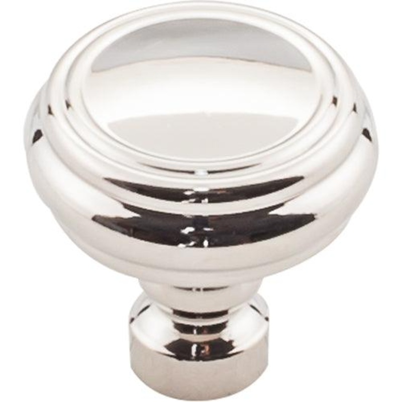 Top Knobs TK880PN Brixton Rimmed Knob 1 1/4 Inch – Polished Nickel