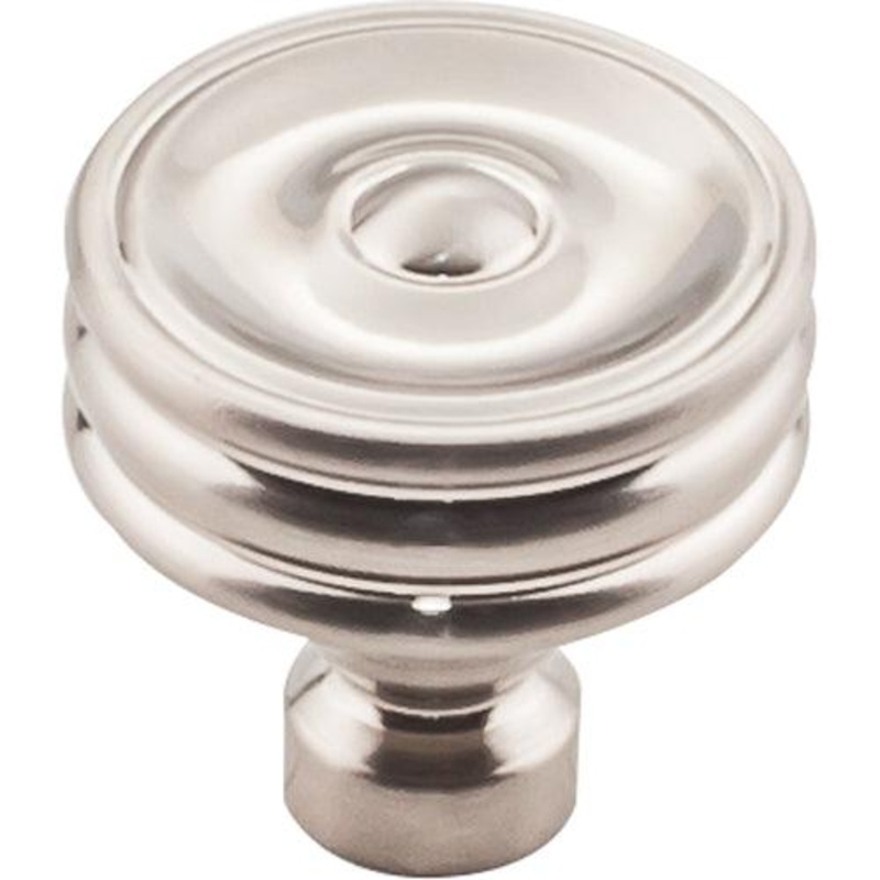 Top Knobs TK881BSN Brixton Ridged Knob 1 1/4 Inch – Brushed Satin Nickel