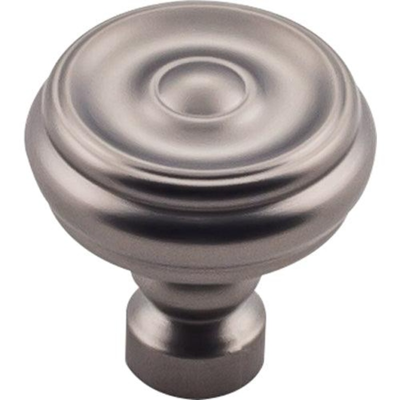 Top Knobs TK882AG Brixton Button Knob 1 1/4 Inch – Ash Gray