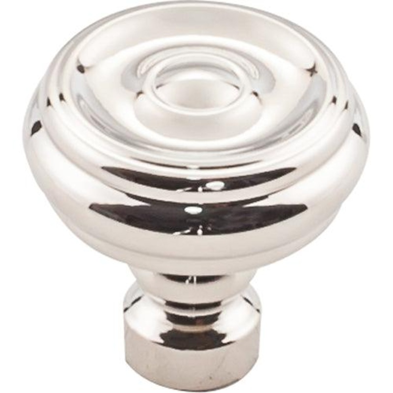 Top Knobs TK882PN Brixton Button Knob 1 1/4 Inch – Polished Nickel