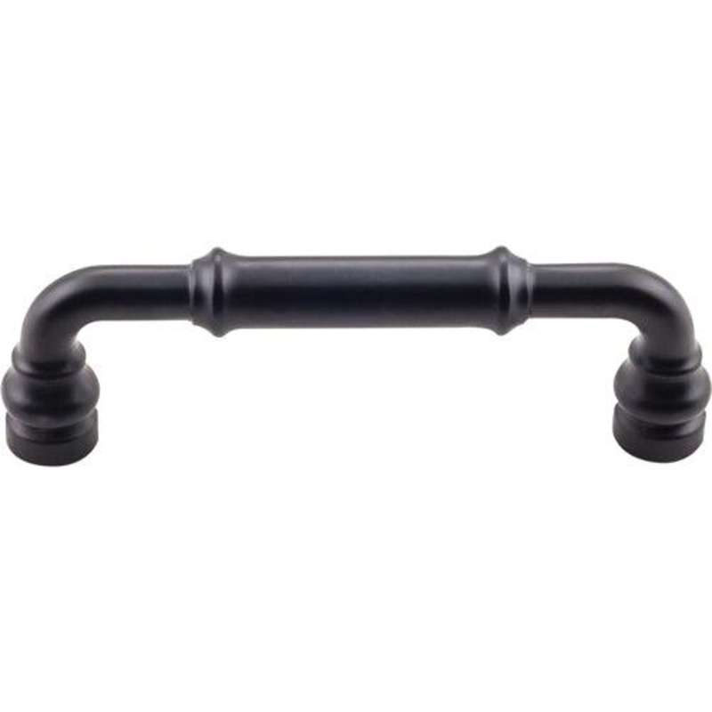 Top Knobs TK883BLK Brixton Pull 3 3/4 Inch (c-c) – Flat Black