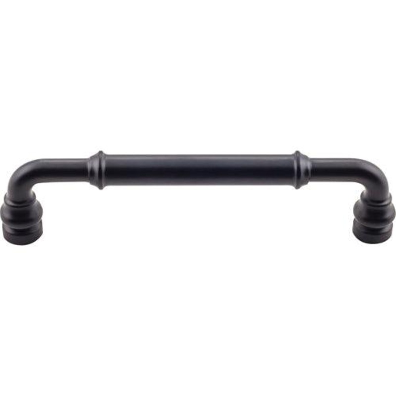 Top Knobs TK884BLK Brixton Pull 5 1/16 Inch (c-c) – Flat Black
